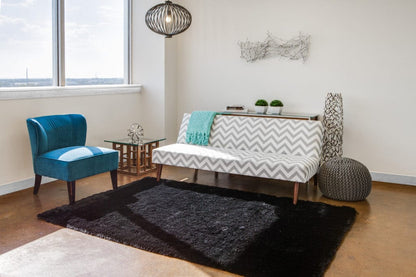 2' X 3' Pink Shag Tufted Handmade Area Rug