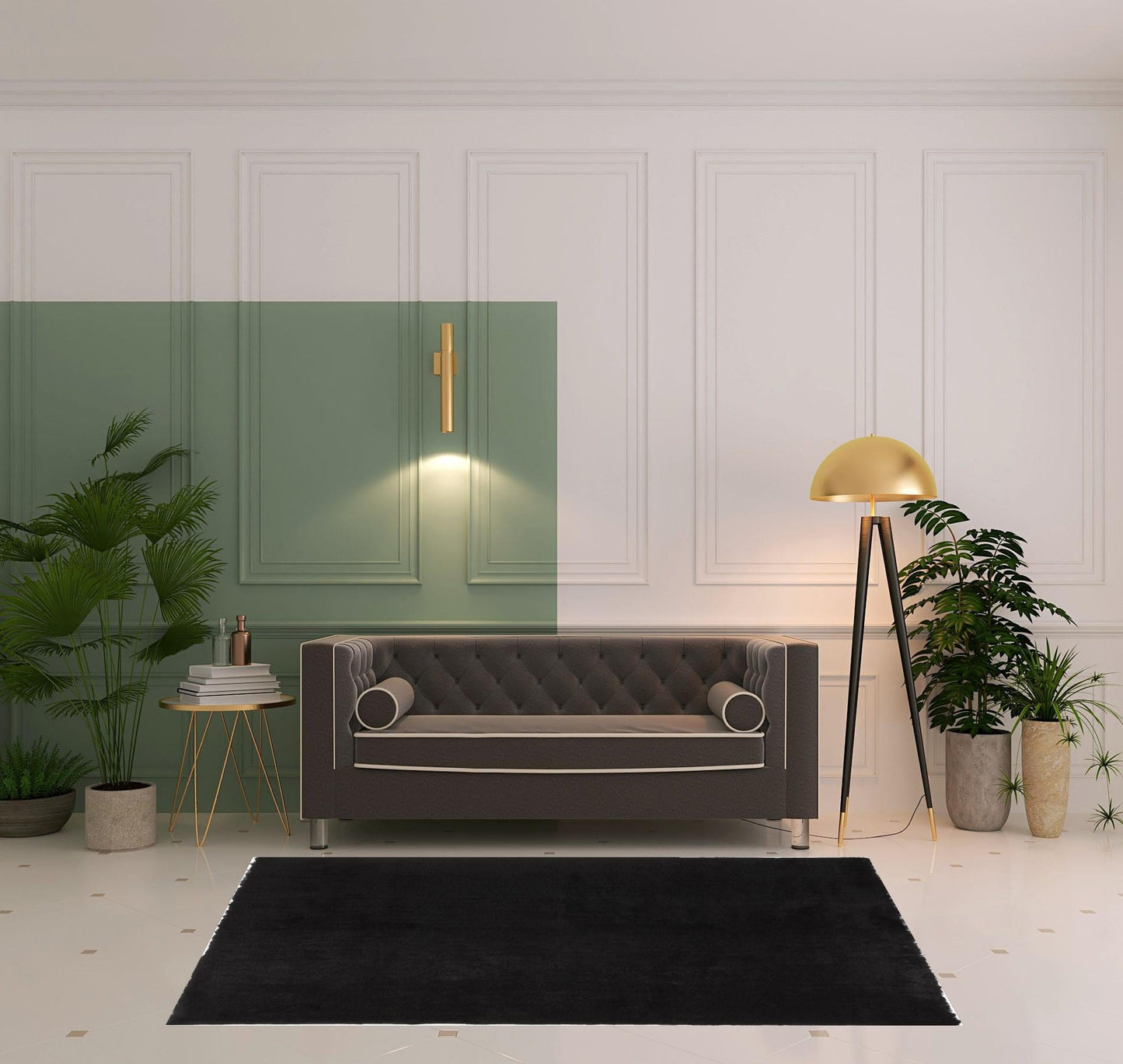 2' X 3' Pink Shag Tufted Handmade Area Rug