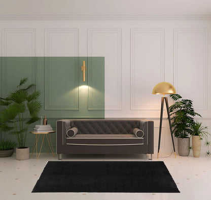 2' X 3' Pink Shag Tufted Handmade Area Rug