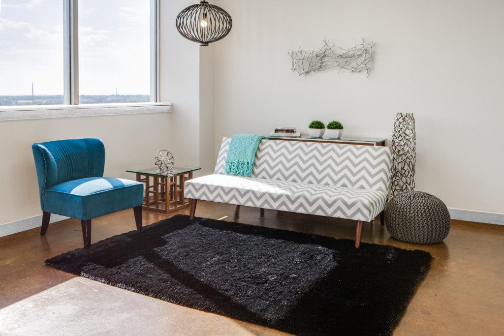 2' X 3' Pink Shag Tufted Handmade Area Rug