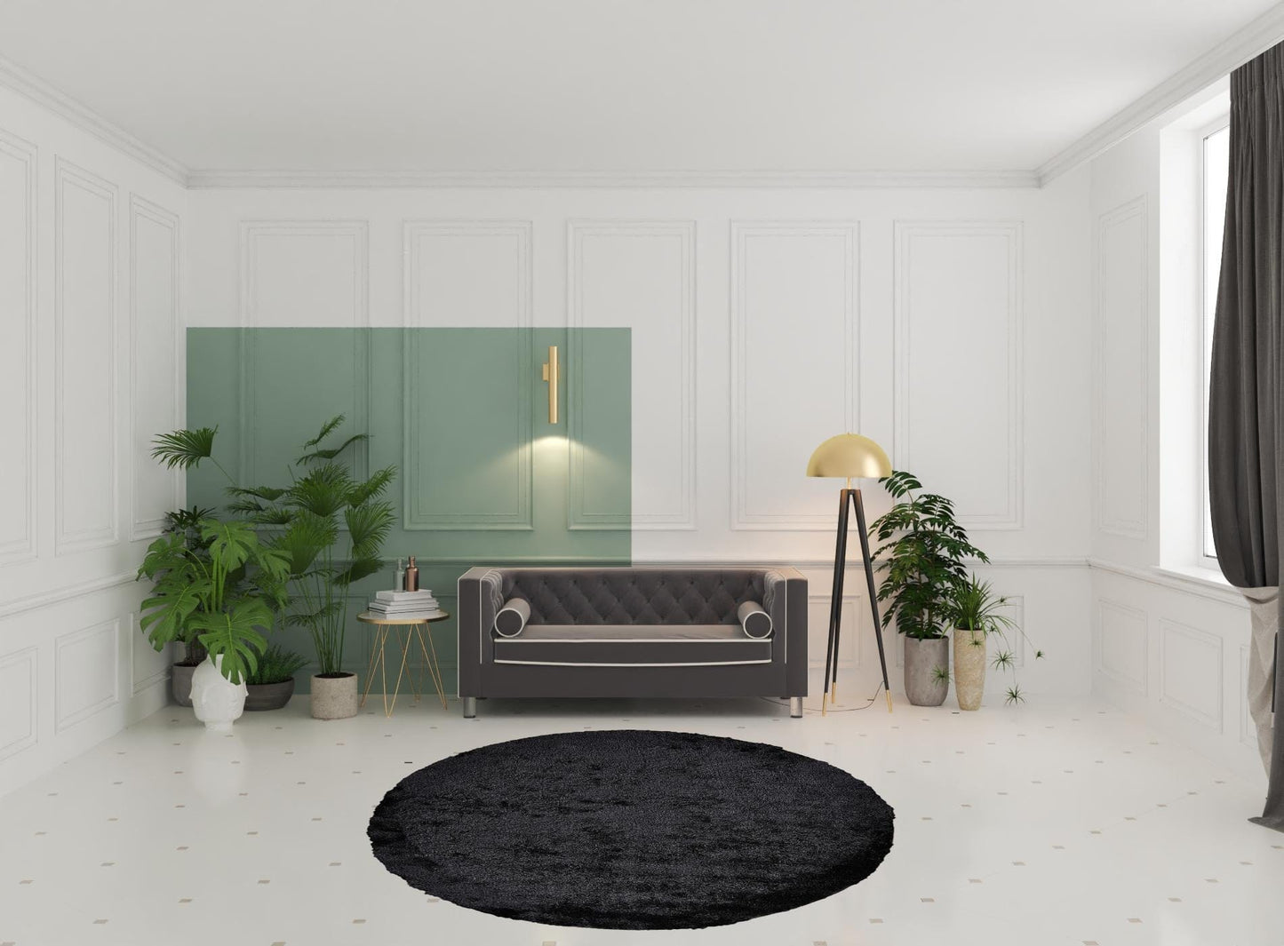 2' X 3' Pink Shag Tufted Handmade Area Rug