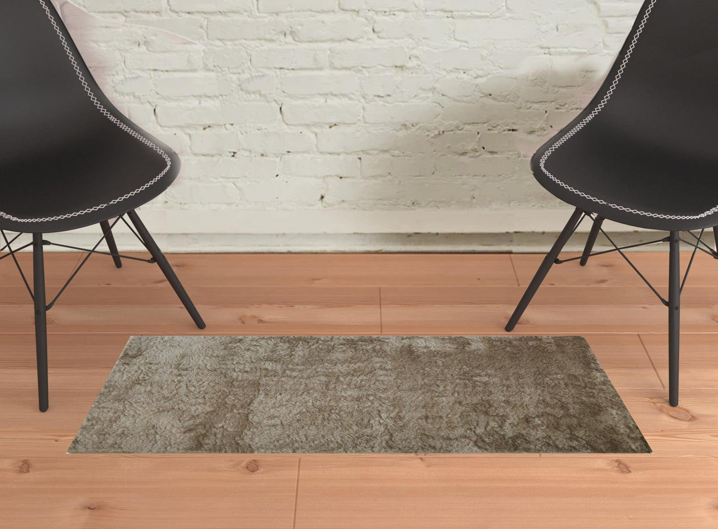 2' X 3' Pink Shag Tufted Handmade Area Rug