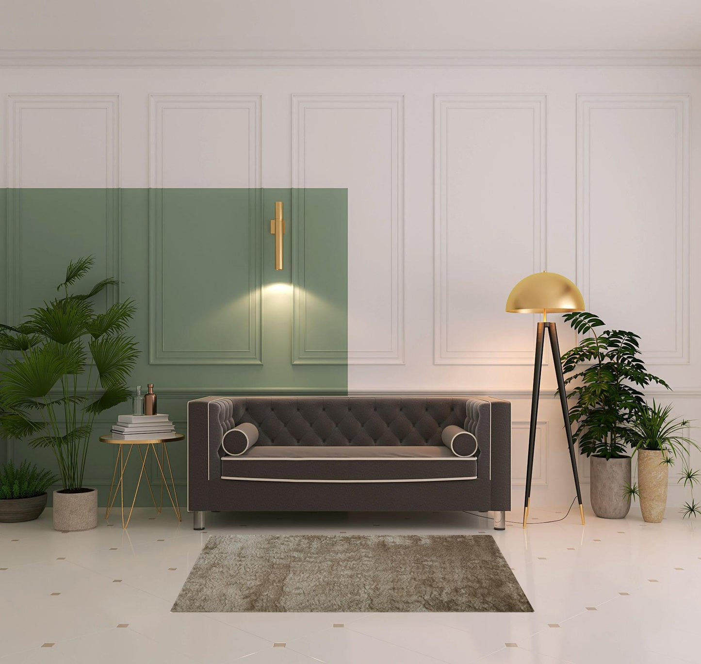 2' X 3' Pink Shag Tufted Handmade Area Rug