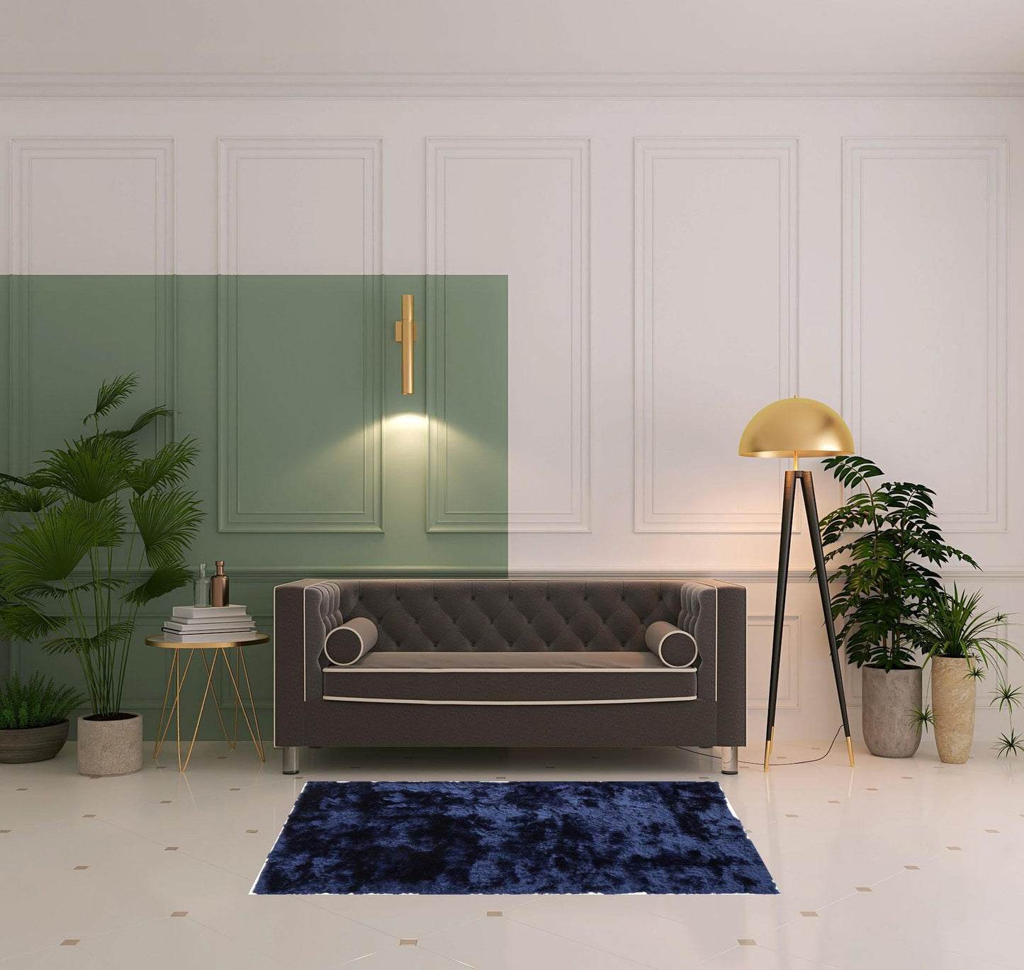 2' X 3' Pink Shag Tufted Handmade Area Rug