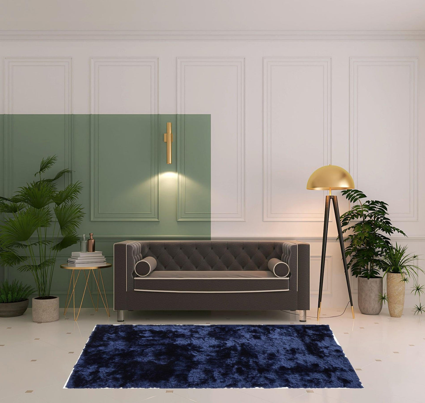 2' X 3' Pink Shag Tufted Handmade Area Rug