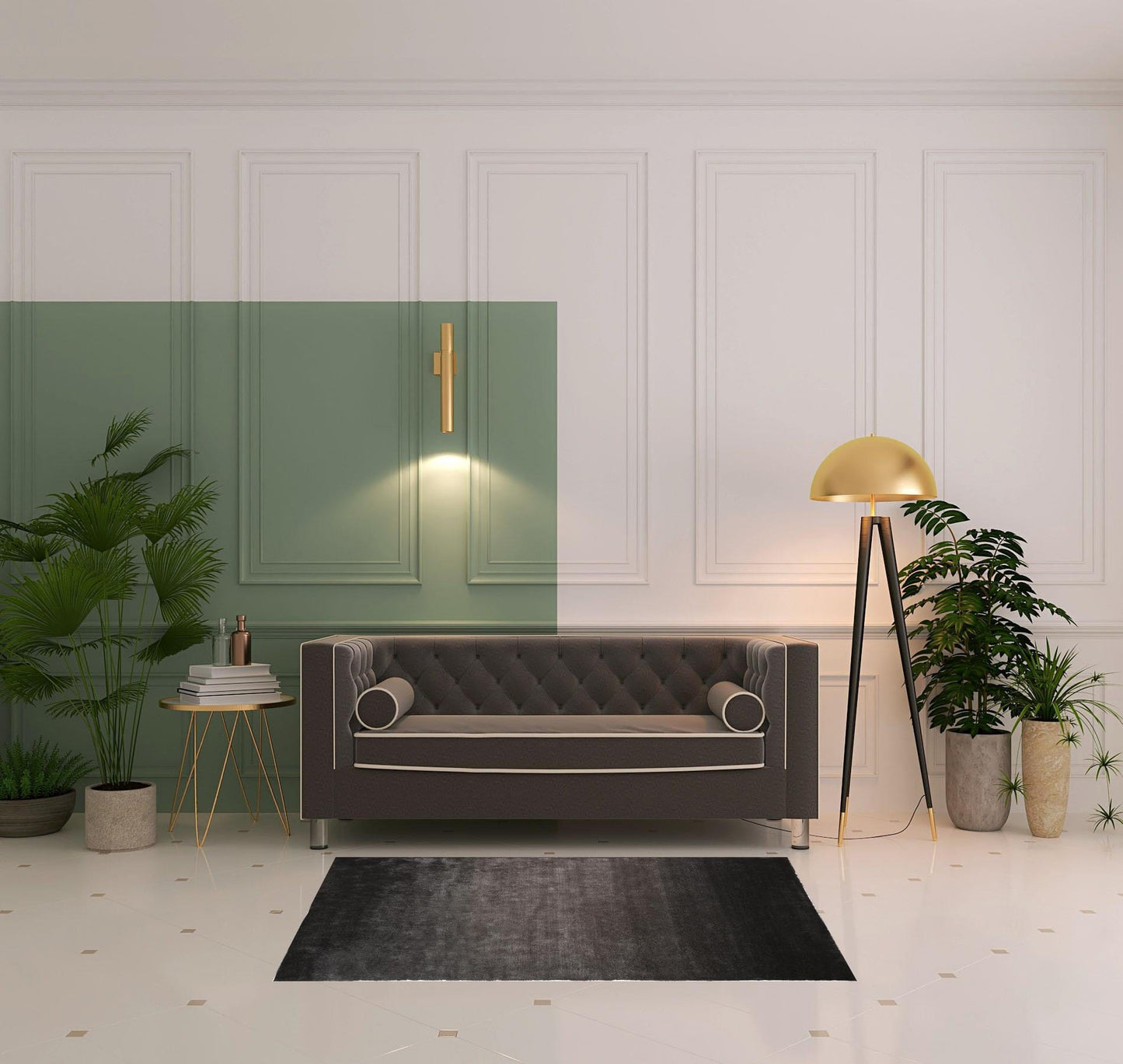 2' X 3' Pink Shag Tufted Handmade Area Rug