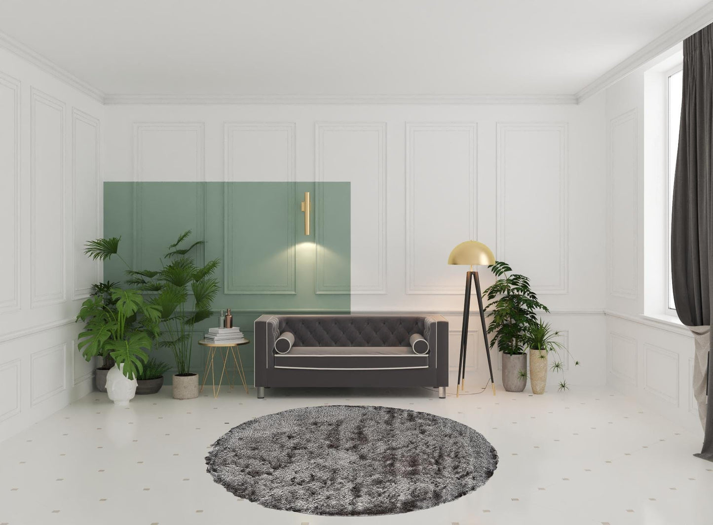 2' X 3' Pink Shag Tufted Handmade Area Rug