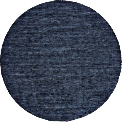 4' X 6' Black Wool Hand Woven Stain Resistant Area Rug