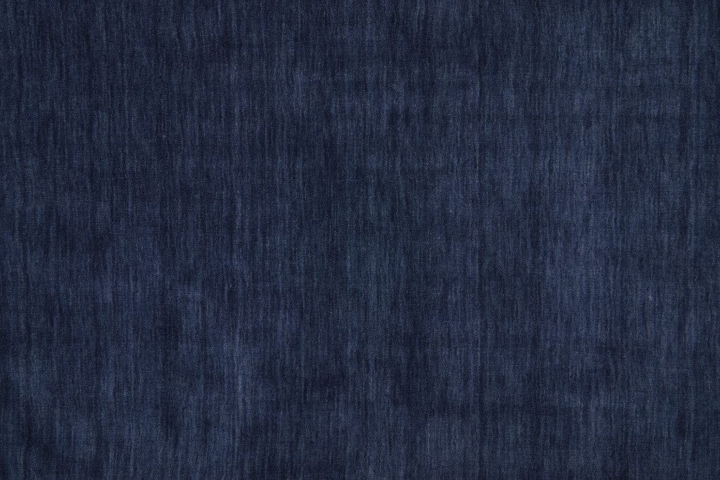 4' X 6' Black Wool Hand Woven Stain Resistant Area Rug