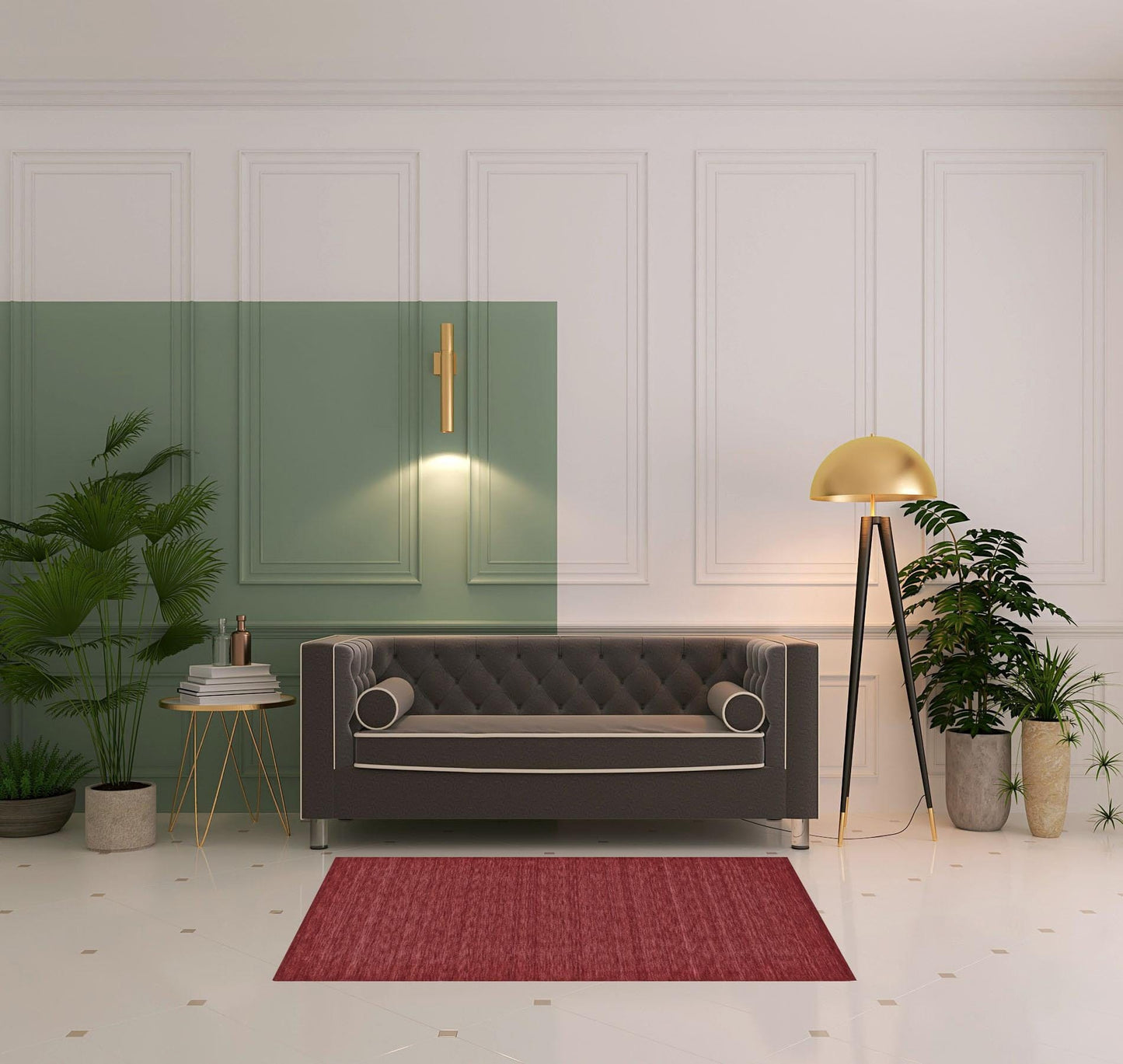 4' X 6' Black Wool Hand Woven Stain Resistant Area Rug