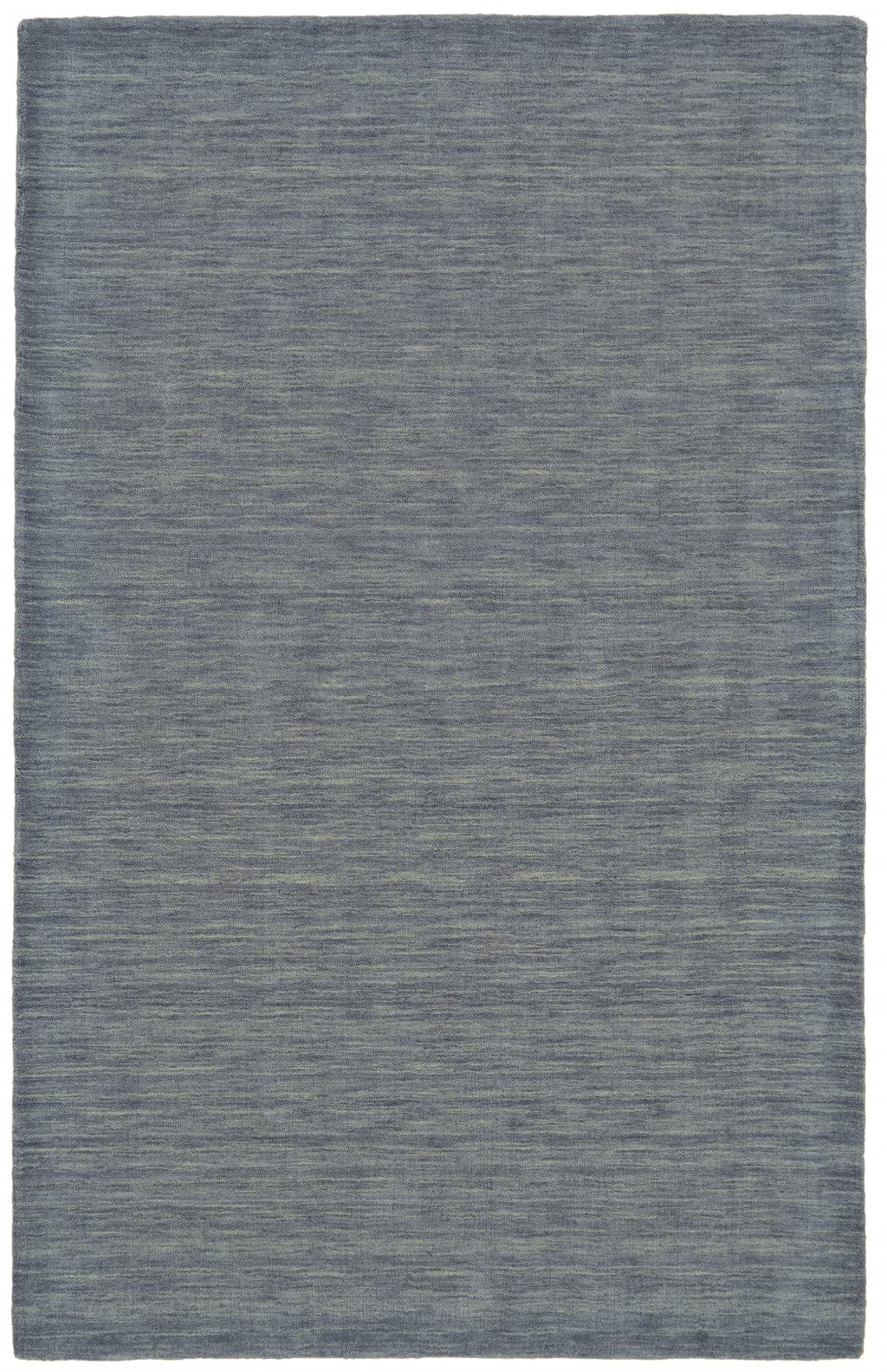 4' X 6' Black Wool Hand Woven Stain Resistant Area Rug