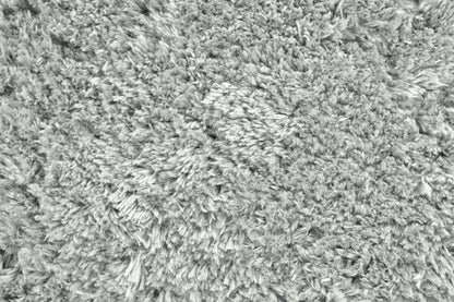 2' X 3' Gray Silver And Taupe Shag Tufted Handmade Stain Resistant Area Rug