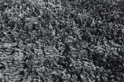 2' X 3' Gray Silver And Taupe Shag Tufted Handmade Stain Resistant Area Rug