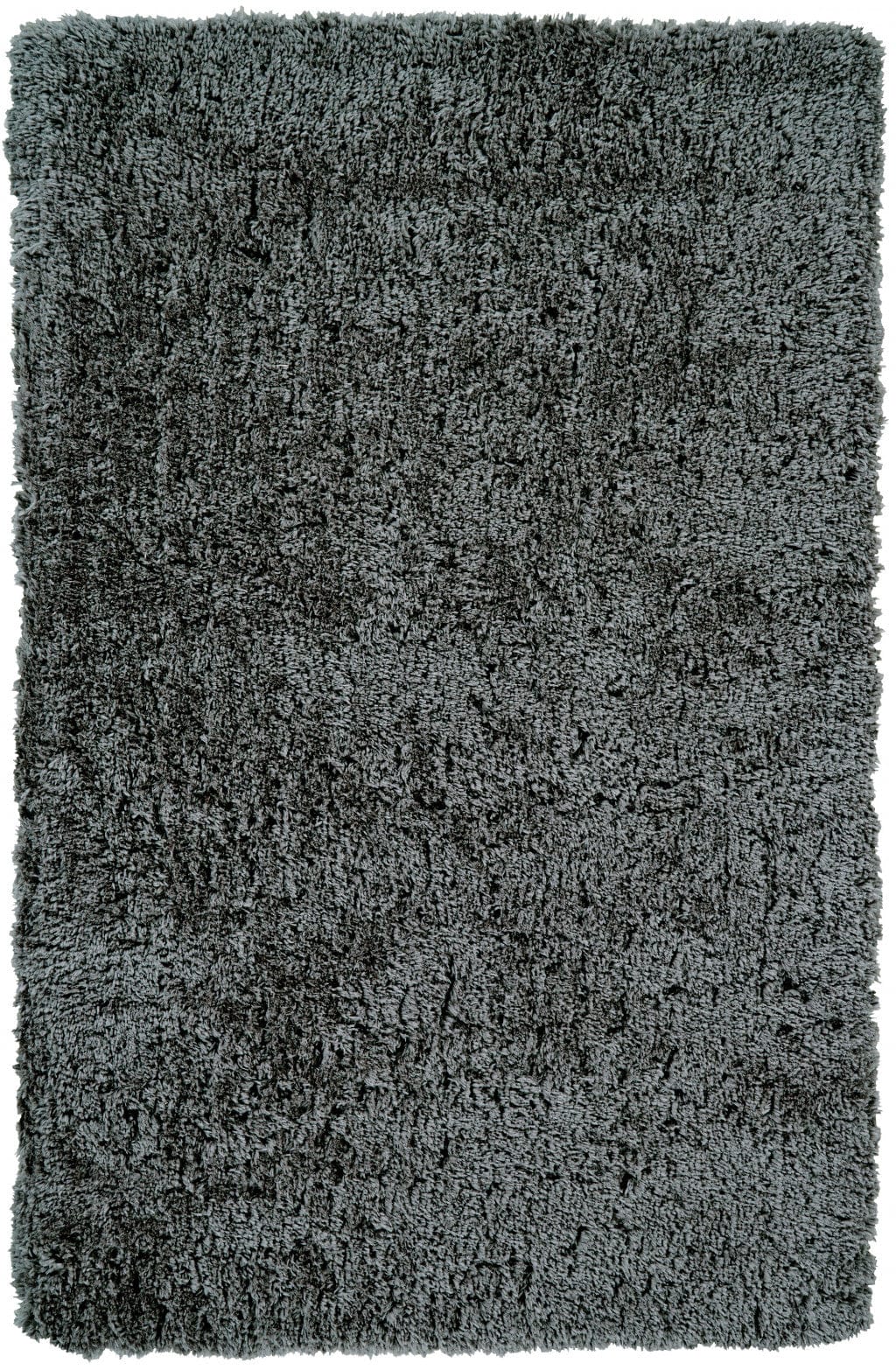 2' X 3' Gray Silver And Taupe Shag Tufted Handmade Stain Resistant Area Rug