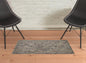 5' X 8' Taupe Gray And Purple Wool Abstract Tufted Handmade Stain Resistant Area Rug