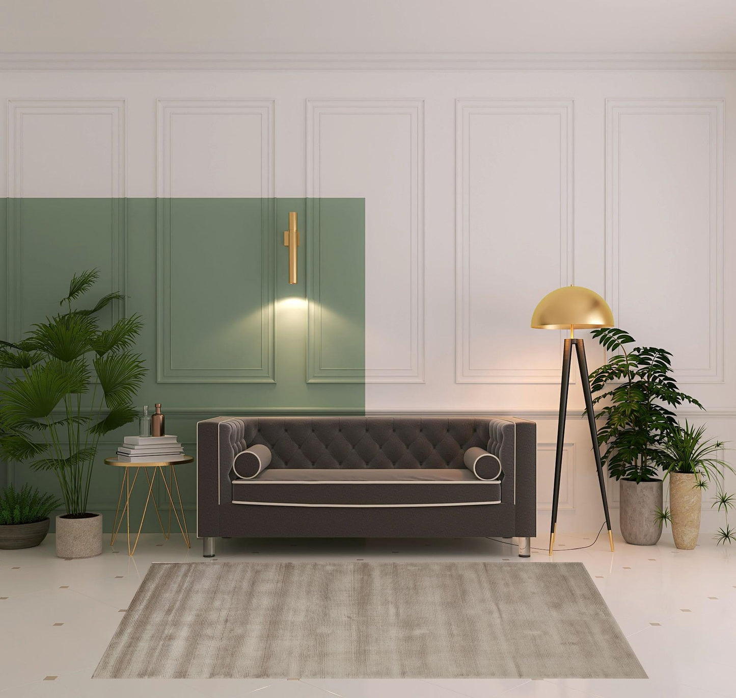 4' X 6' Gray And Black Hand Woven Area Rug