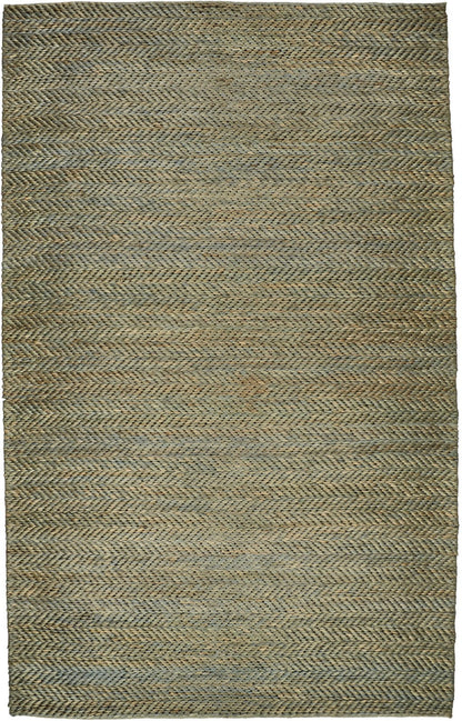 4' X 6' Tan And Gray Hand Woven Area Rug