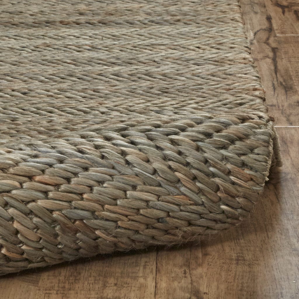 4' X 6' Tan And Gray Hand Woven Area Rug