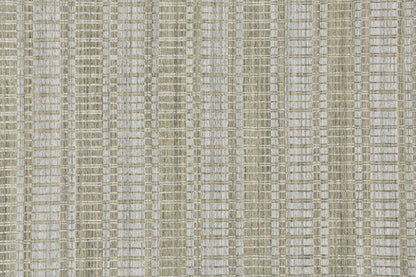 4' X 6' Blue Gray And Ivory Striped Hand Woven Area Rug