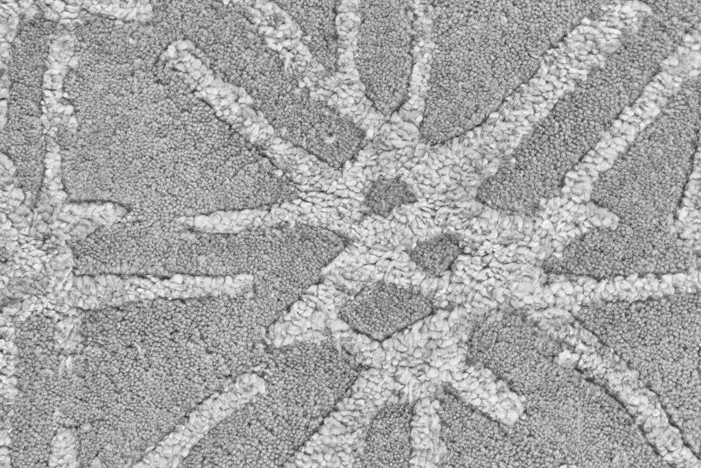 4' X 6' Taupe Ivory And Tan Wool Abstract Tufted Handmade Area Rug