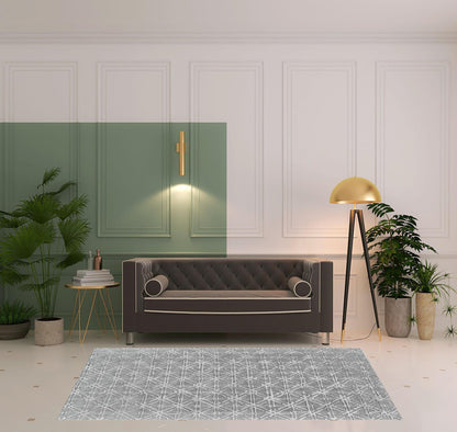 4' X 6' Taupe Ivory And Tan Wool Abstract Tufted Handmade Area Rug