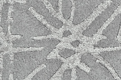 4' X 6' Taupe Ivory And Tan Wool Abstract Tufted Handmade Area Rug