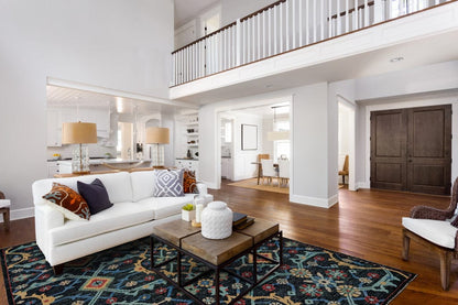 4' X 6' Blue Yellow And Red Wool Floral Hand Knotted Distressed Stain Resistant Area Rug With Fringe