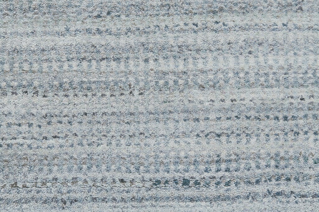 4' X 6' Green Blue And Tan Ombre Hand Woven Area Rug