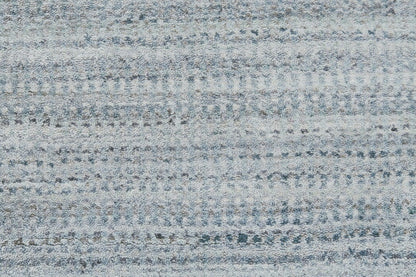 4' X 6' Green Blue And Tan Ombre Hand Woven Area Rug