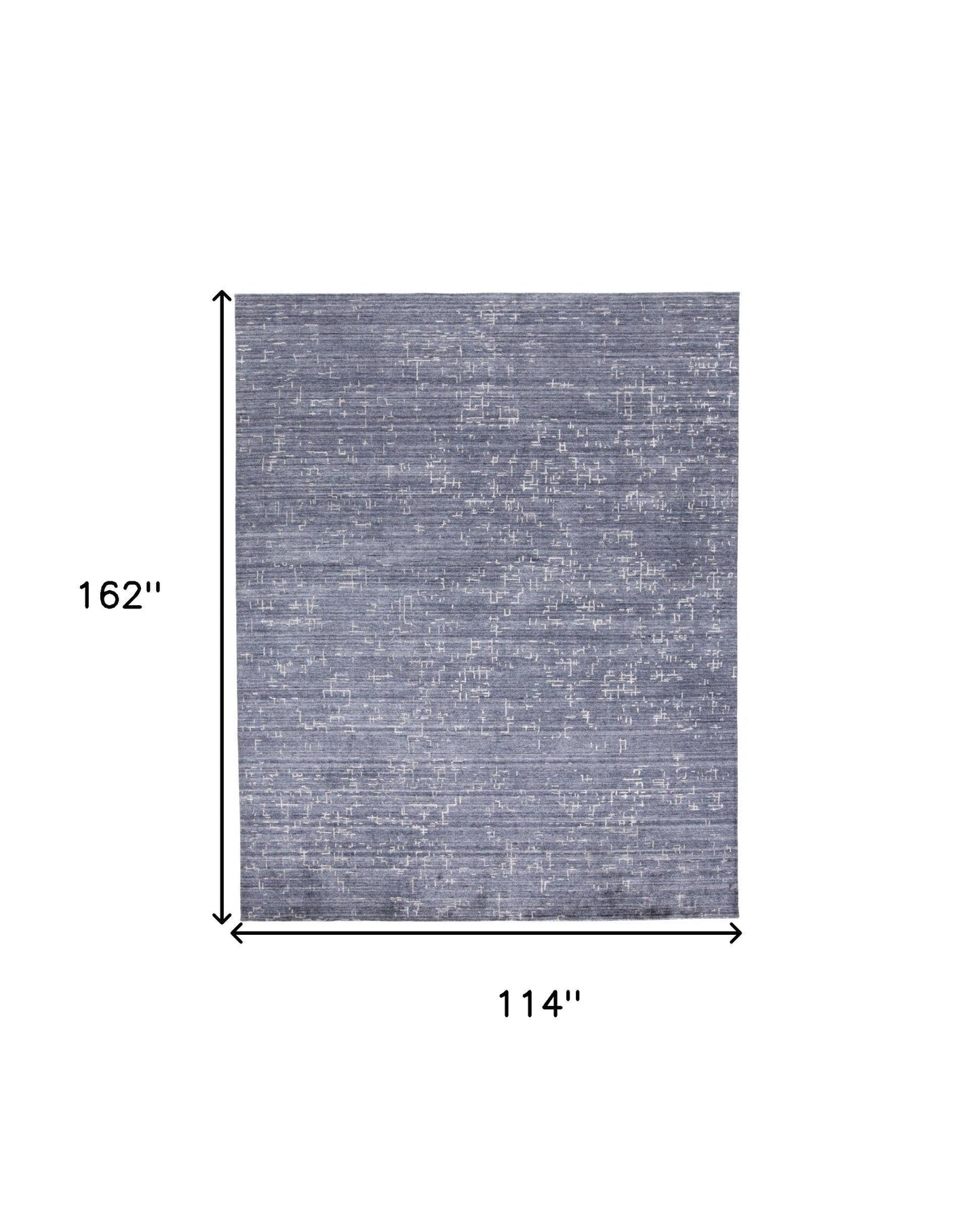 4' X 6' Blue And Ivory Abstract Hand Woven Area Rug