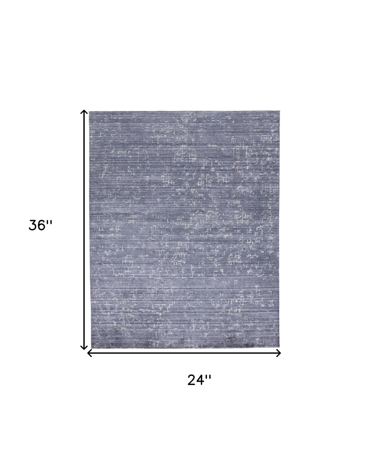 4' X 6' Blue And Ivory Abstract Hand Woven Area Rug