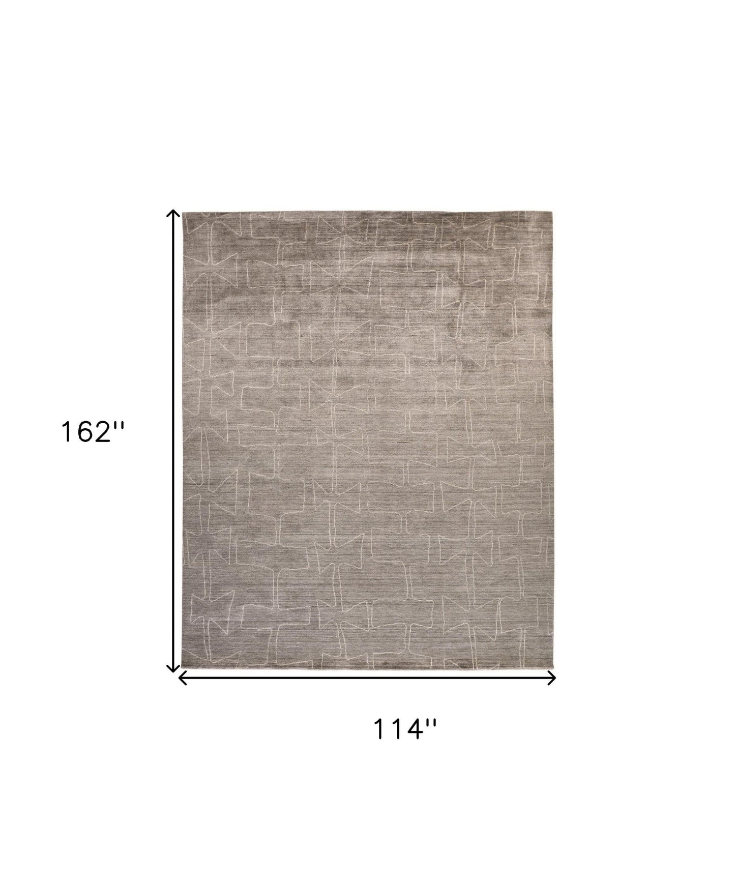 4' X 6' Gray Taupe And Ivory Abstract Hand Woven Area Rug