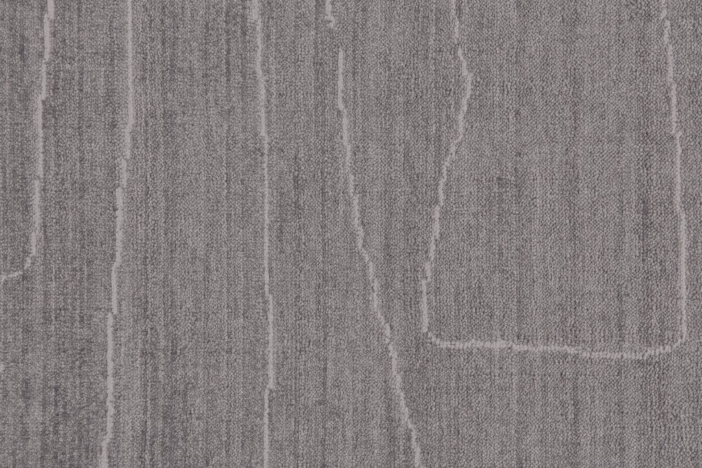 5' X 8' Gray And Ivory Abstract Hand Woven Area Rug