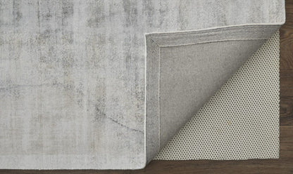 5' X 8' Gray Taupe And Ivory Abstract Hand Woven Area Rug