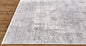 3' X 5' Gray Ivory And Taupe Abstract Distressed Area Rug With Fringe