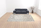 4' X 6' Ivory Gray And Taupe Abstract Stain Resistant Area Rug