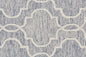 5' X 8' Blue Gray And Ivory Wool Geometric Tufted Handmade Stain Resistant Area Rug
