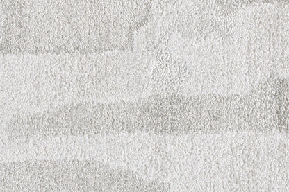 4' X 6' Gray Taupe And Silver Abstract Tufted Handmade Area Rug