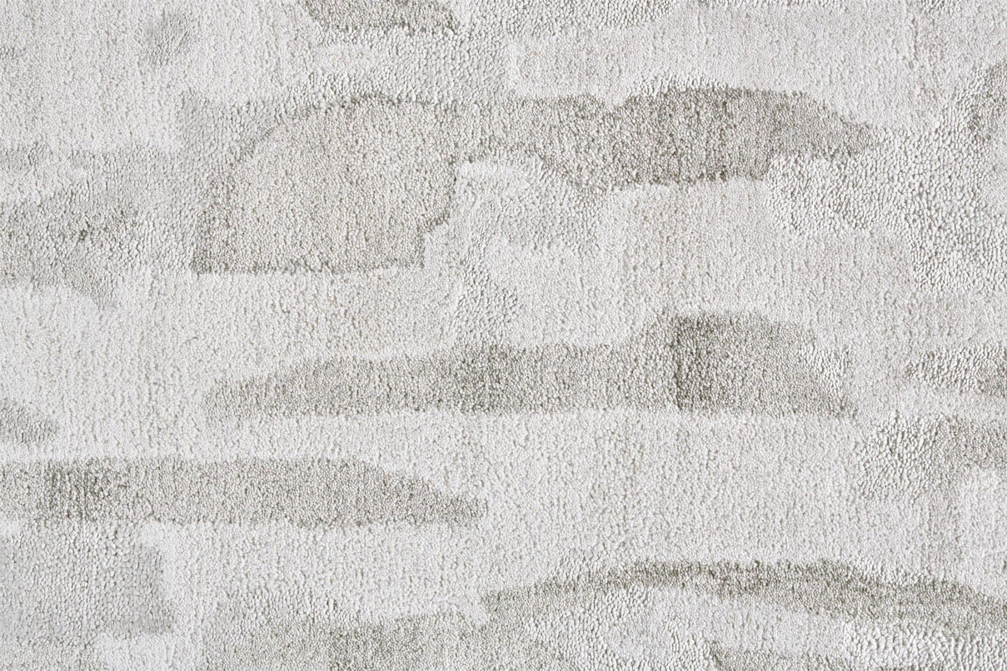 4' X 6' Gray Taupe And Silver Abstract Tufted Handmade Area Rug