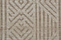 4' X 6' Tan Ivory And Brown Geometric Stain Resistant Area Rug