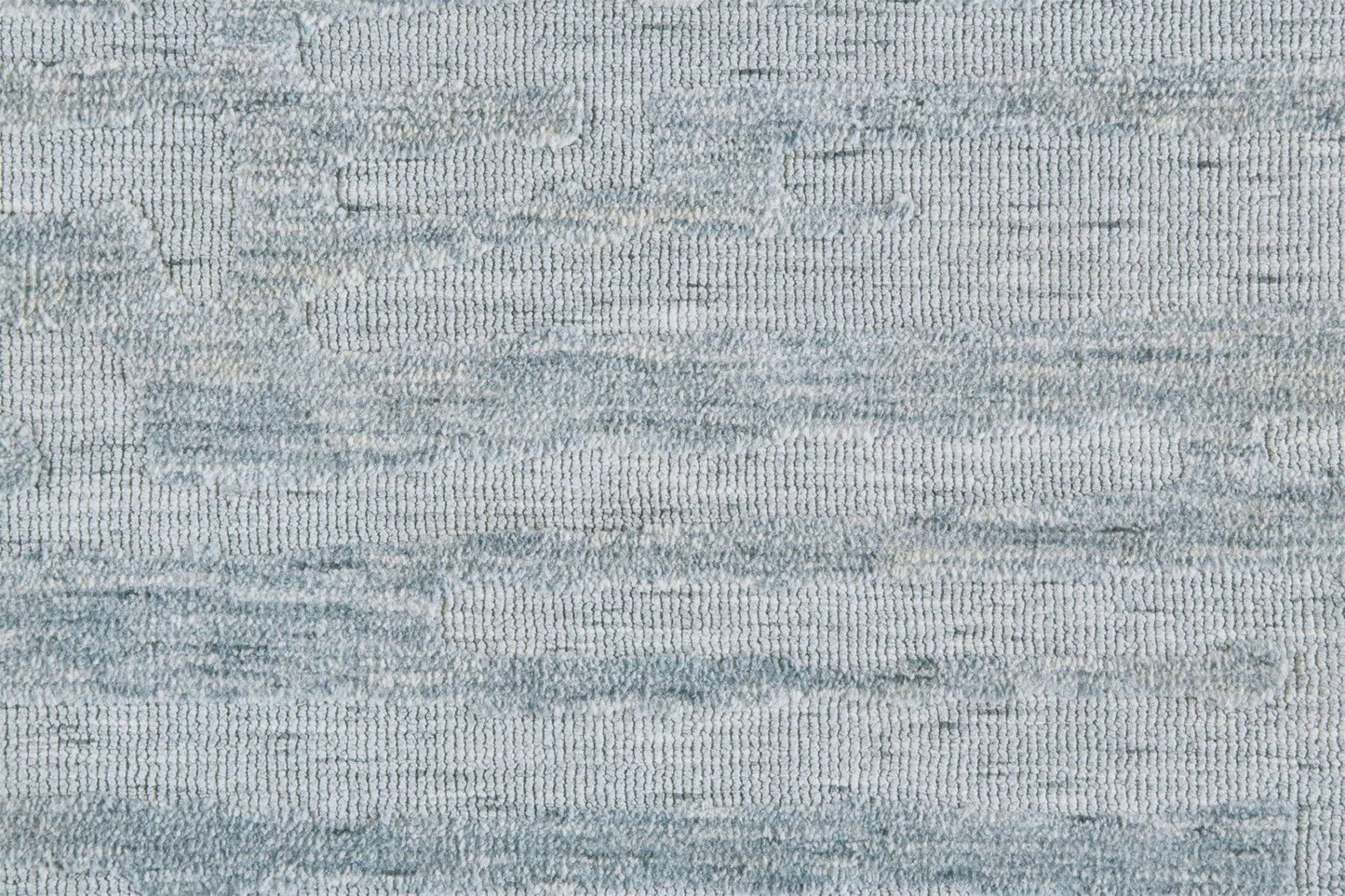 4' X 6' Blue Ivory And Gray Geometric Stain Resistant Area Rug