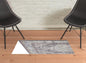4' X 6' Purple Gray And Ivory Abstract Stain Resistant Area Rug