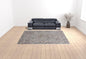 4' X 6' Gray Taupe And Yellow Abstract Stain Resistant Area Rug