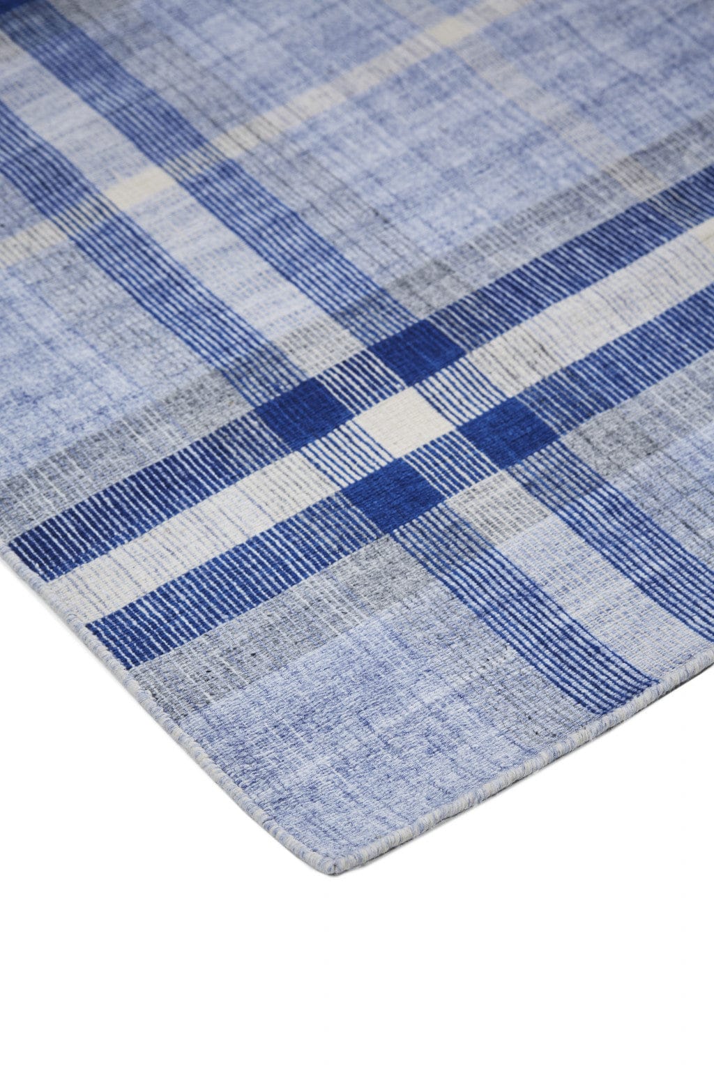 4' X 6' Blue Green And Black Abstract Hand Woven Stain Resistant Area Rug