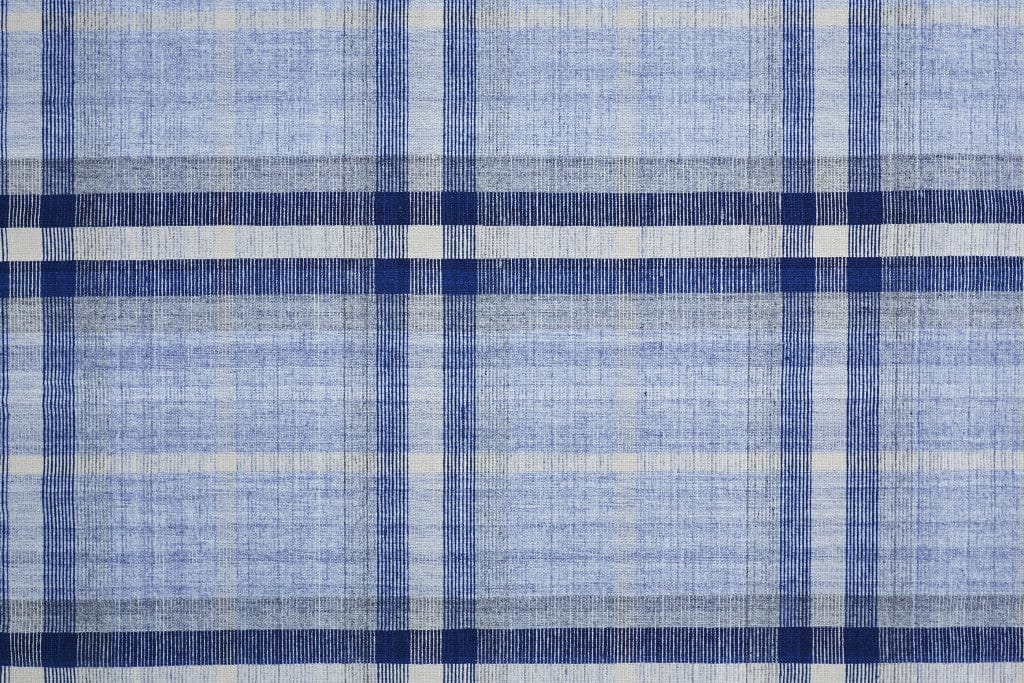 4' X 6' Blue Green And Black Abstract Hand Woven Stain Resistant Area Rug