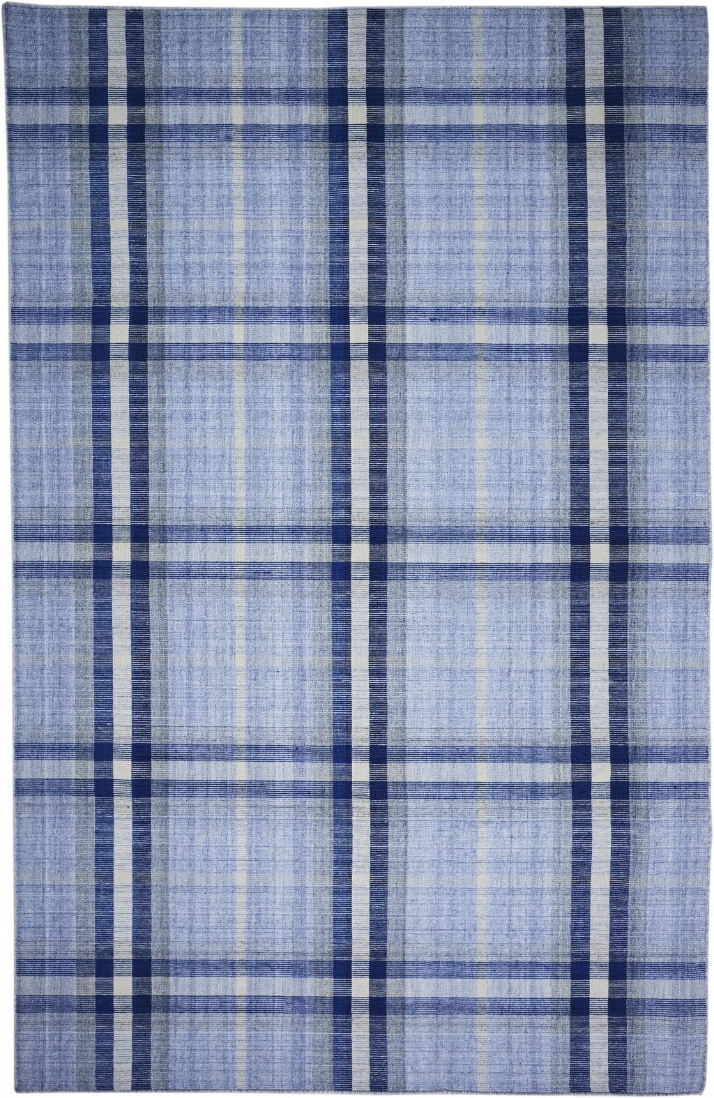 4' X 6' Blue Green And Black Abstract Hand Woven Stain Resistant Area Rug