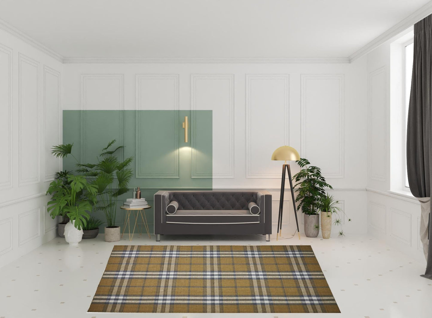 4' X 6' Blue Green And Black Abstract Hand Woven Stain Resistant Area Rug