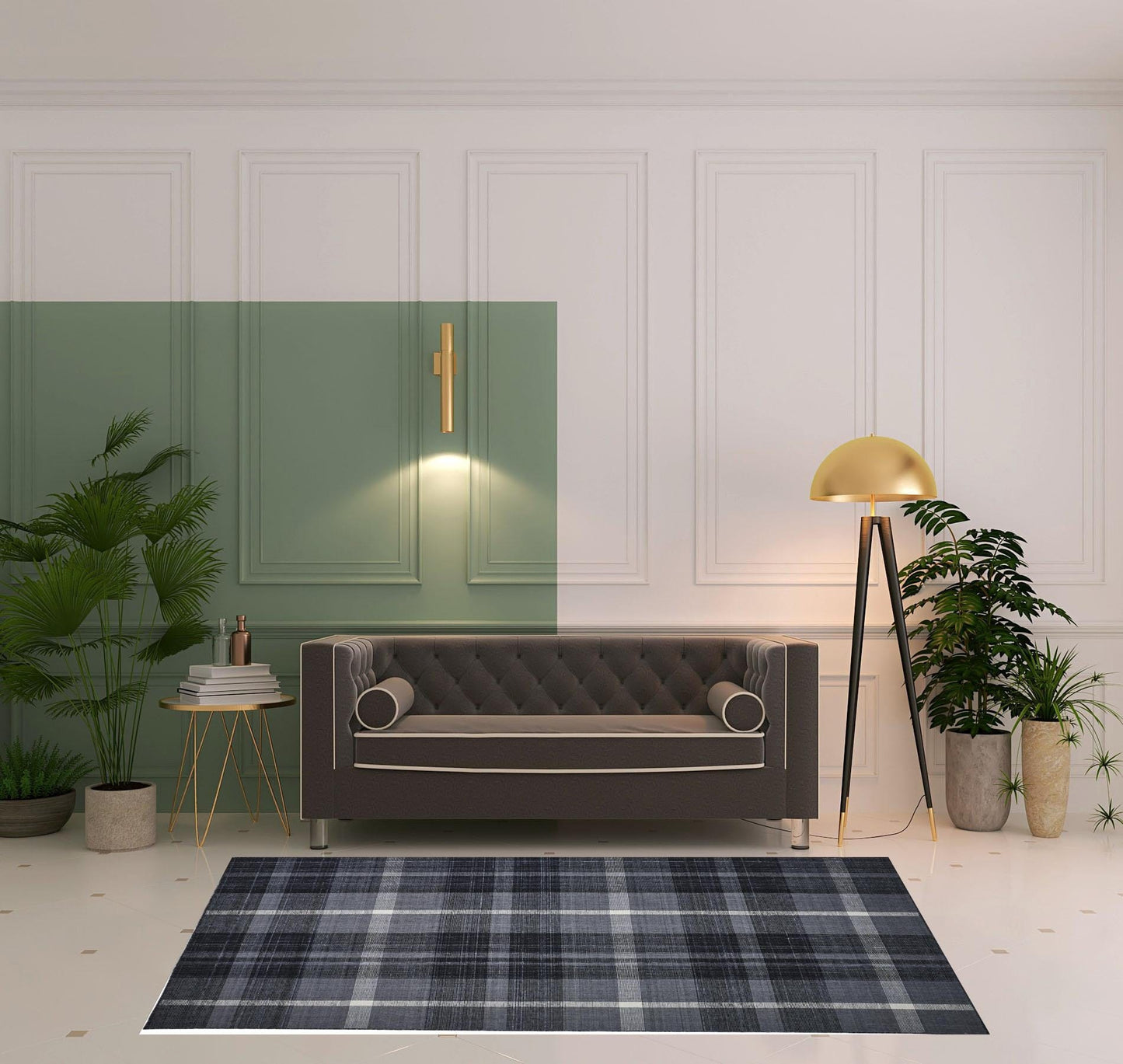 4' X 6' Black Gray And White Abstract Hand Woven Stain Resistant Area Rug