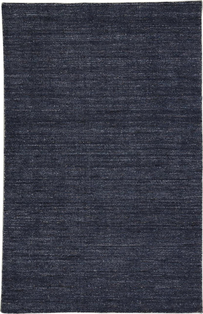 4' X 6' Gray And Black Hand Woven Area Rug