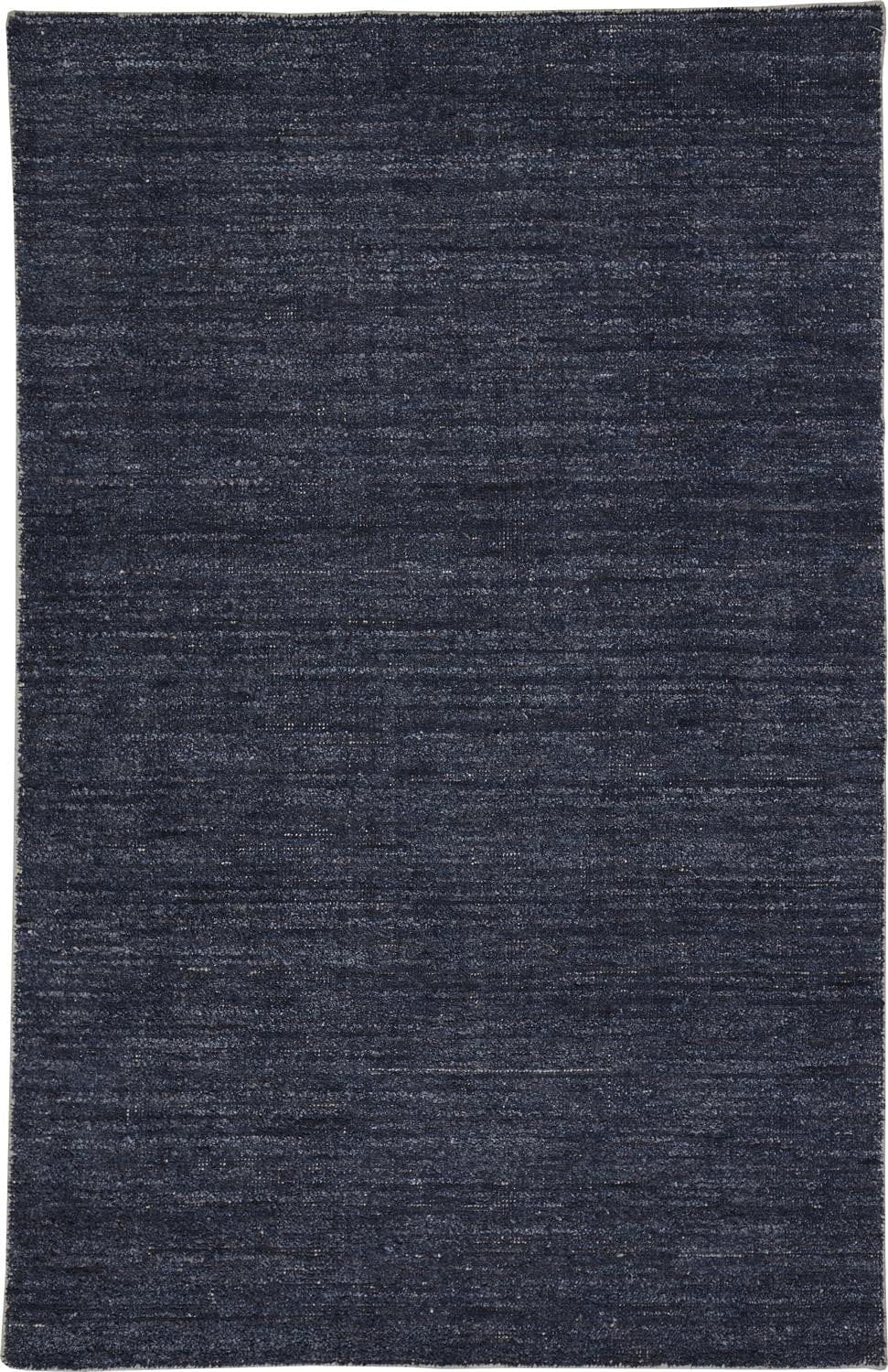 4' X 6' Gray And Black Hand Woven Area Rug